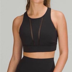 Lululemon Athletica Black Mesh Sports Bra